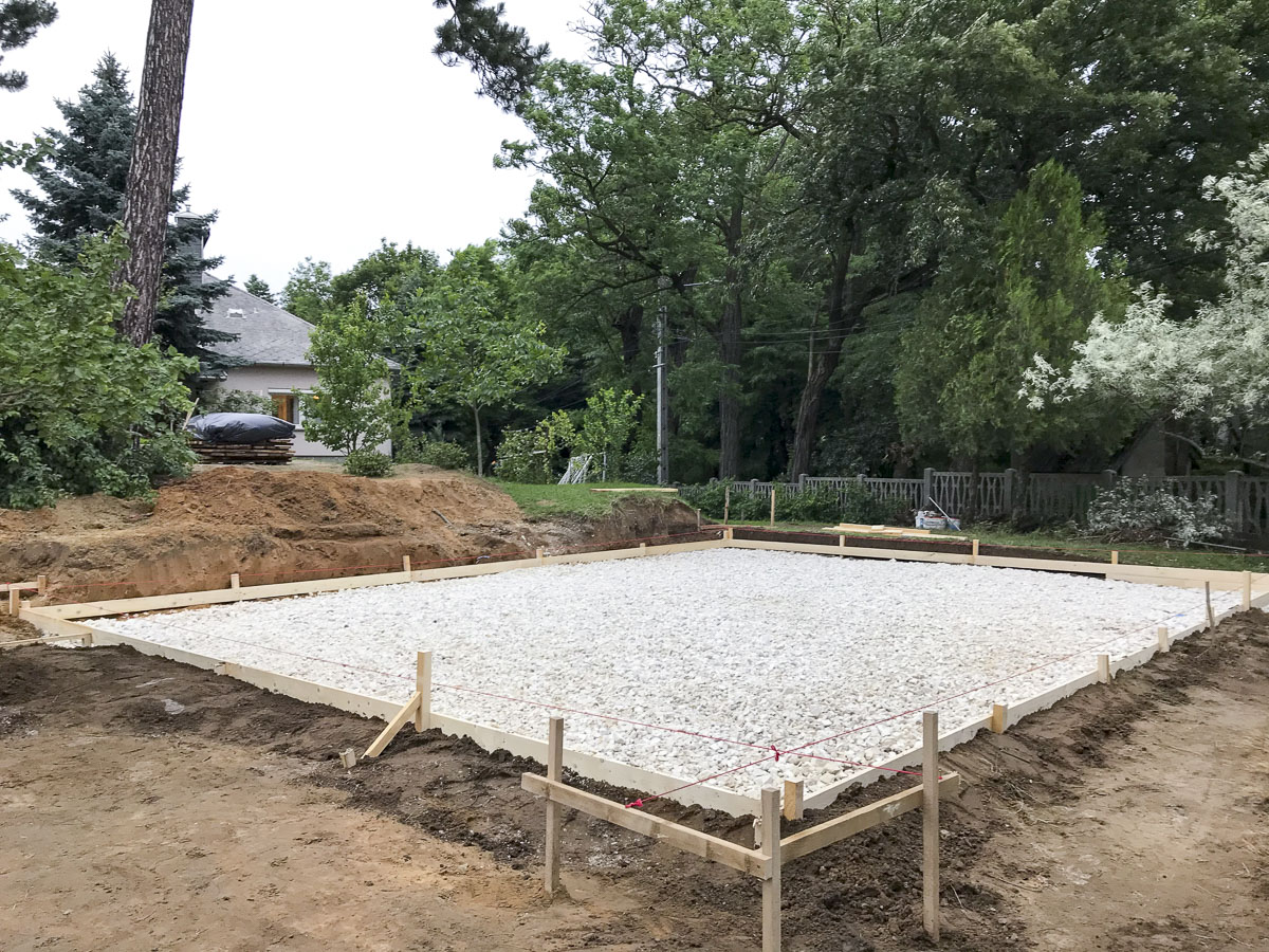 Elkészült ágyazat