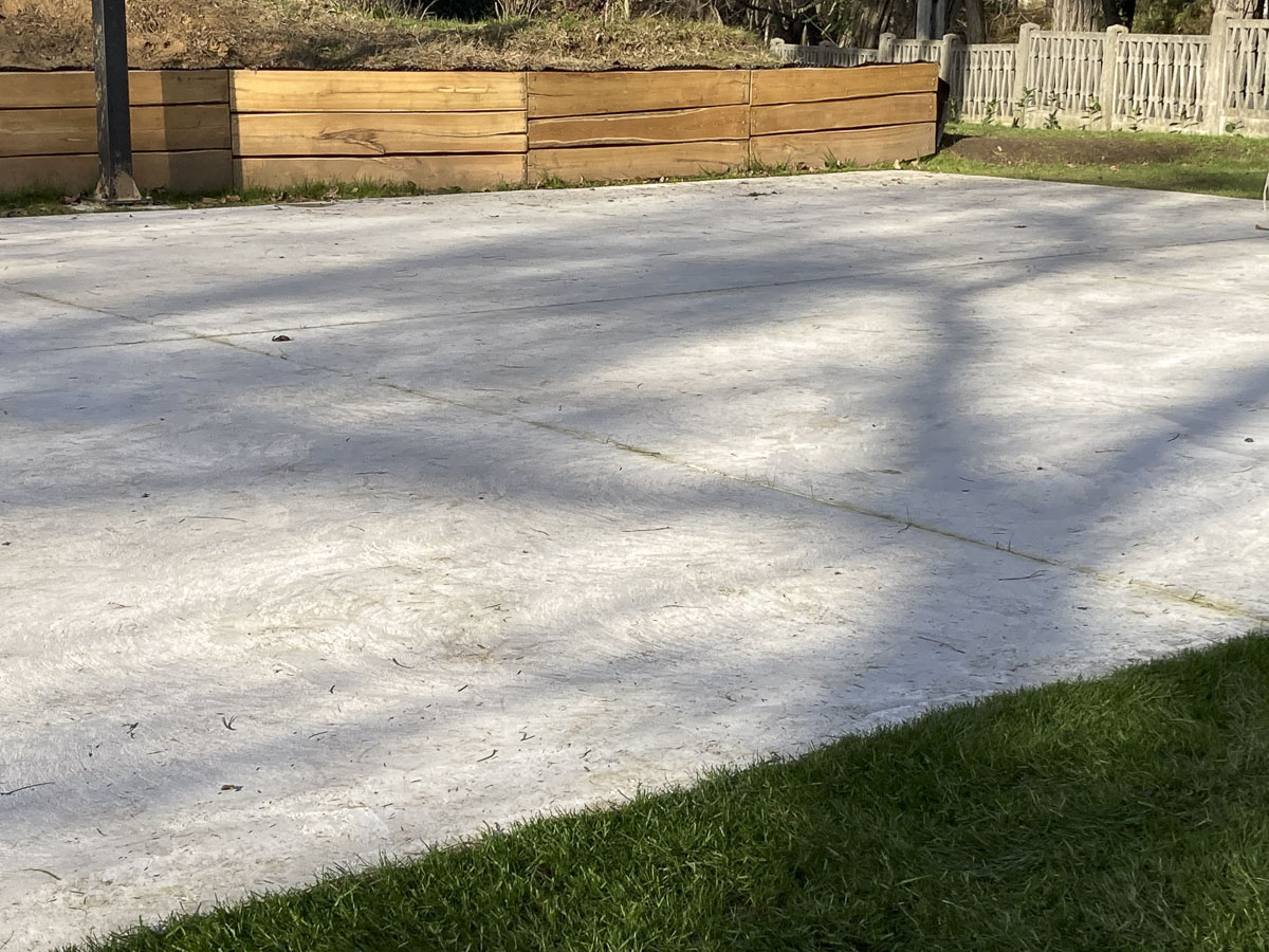 Végleges betonfelület