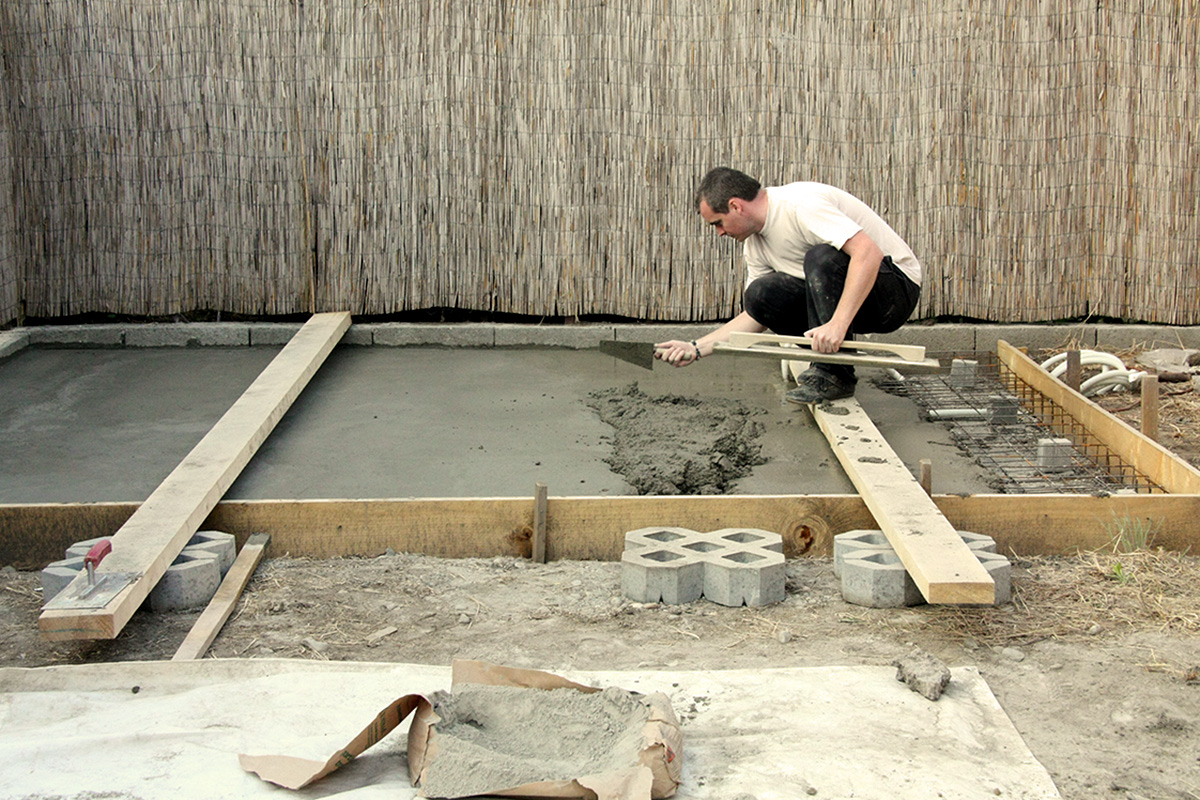 Kis mennyiségű beton