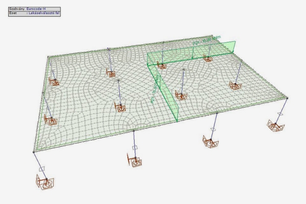 Födém méretezés - fal teher
