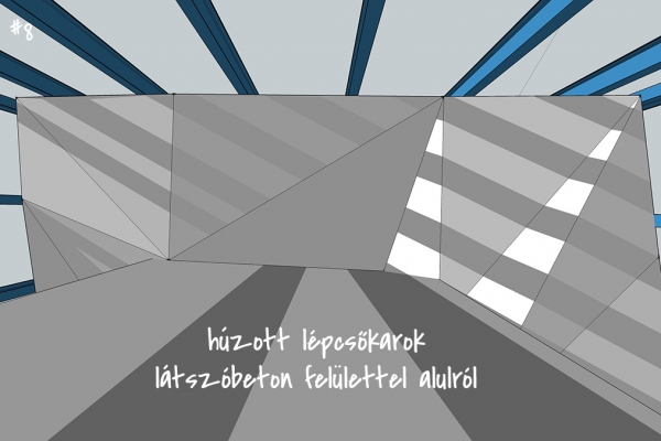 Lépcső szerkesztés - végeredmény alulról